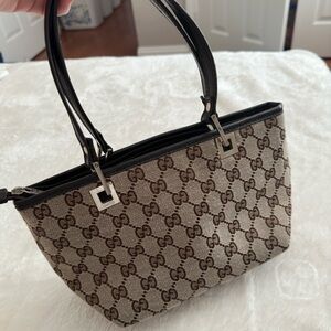 Gucci Beige and Brown Shoulder Bag